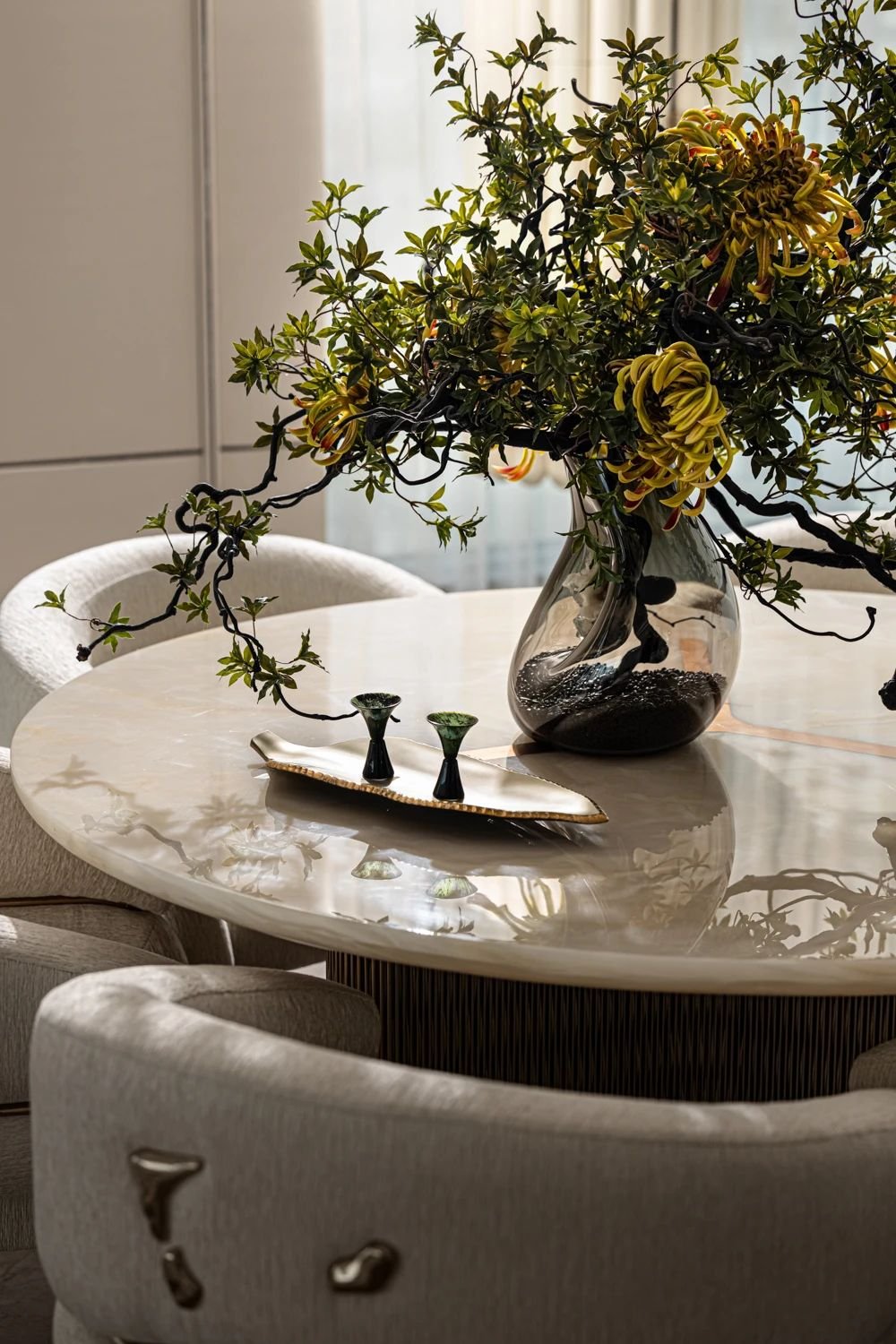 Apartment Villa Luxury Design One Stop Turnkey Solution Interior Design High-end Villa Sofa Wine Cabinet Living Room Furniture - Image 13