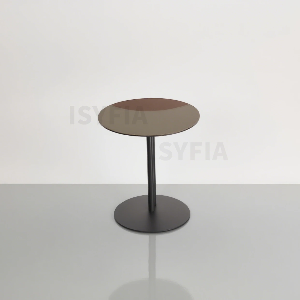 Mini Duotone Modern Minimalism Living Room Furniture Saddle Leather Corner Table with Metal for Home Use - Image 9