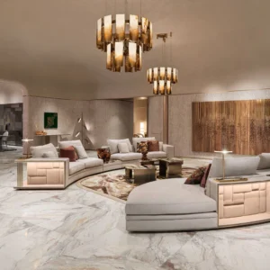 Luxury Contemporary High-End 4m Set Corner Fabric Sofa Velvet Luxury L-Shaped Sectional Sofas for Home Luxury