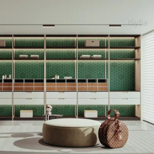 Modern Simple Wardrobe Design Closet Cabinet White Walk in Closet Wardrobe Apartment Villa Furniture