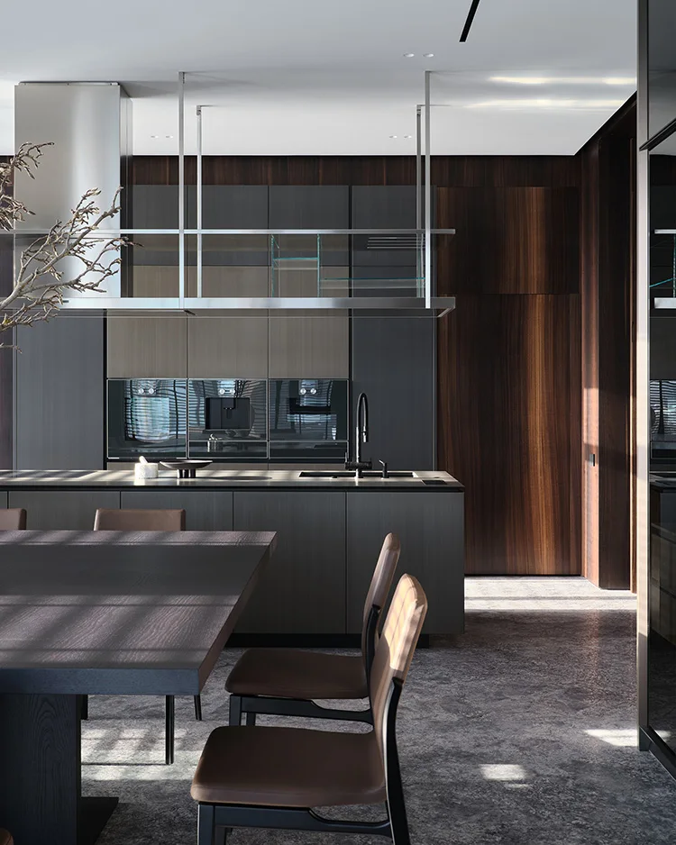 Modern Wing Back Marble Sticker Dining Table Set with 6 Chairs Home Furniture for Apartment Use - Image 8