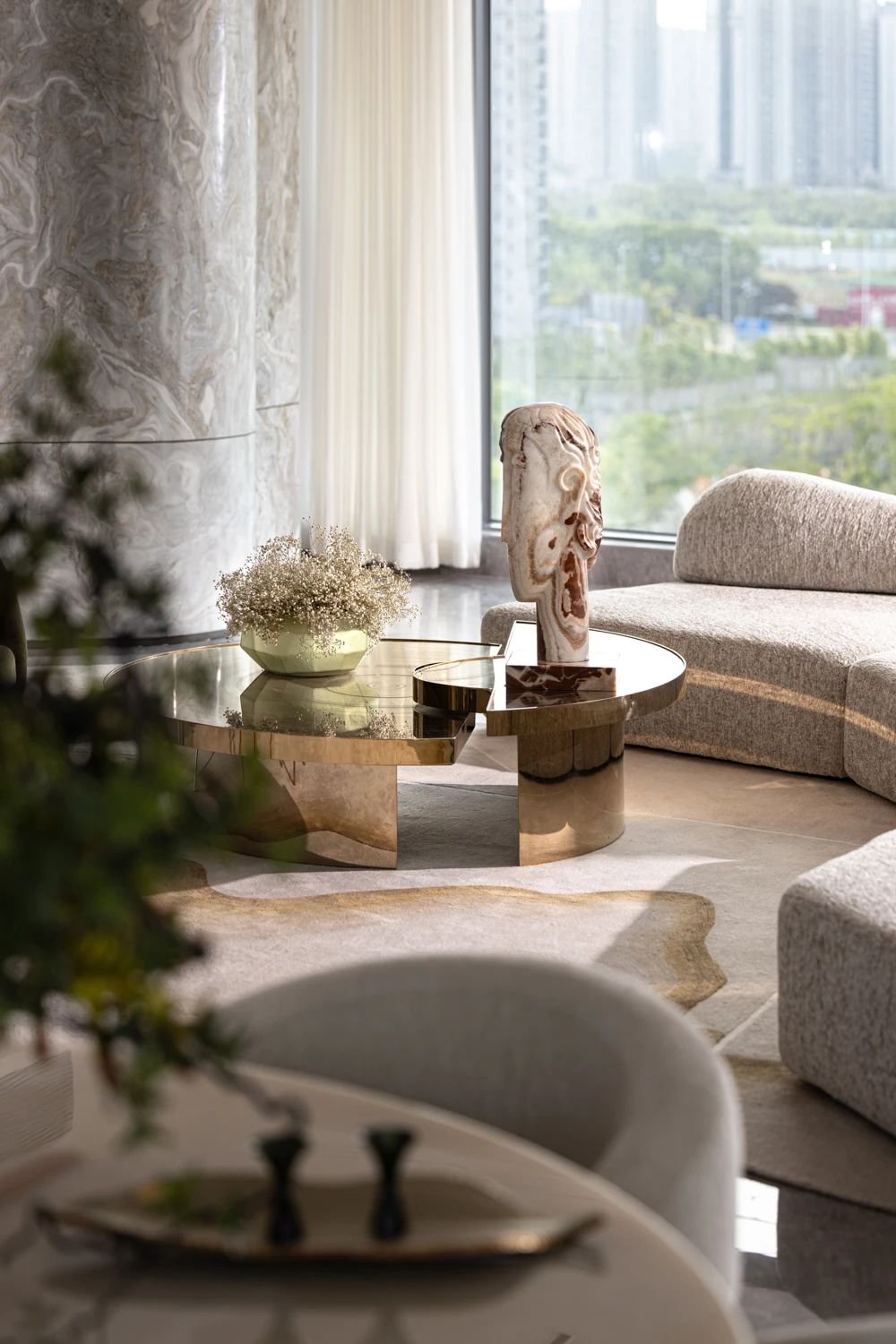 Apartment Villa Luxury Design One Stop Turnkey Solution Interior Design High-end Villa Sofa Wine Cabinet Living Room Furniture - Image 12