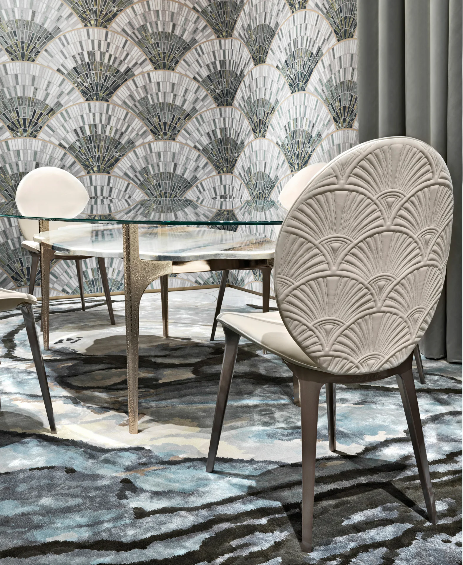 Wholesale Modern UK Style Marble Table for Home Office and Hotel Dining Chair Luxury Furniture Home Set - Image 11
