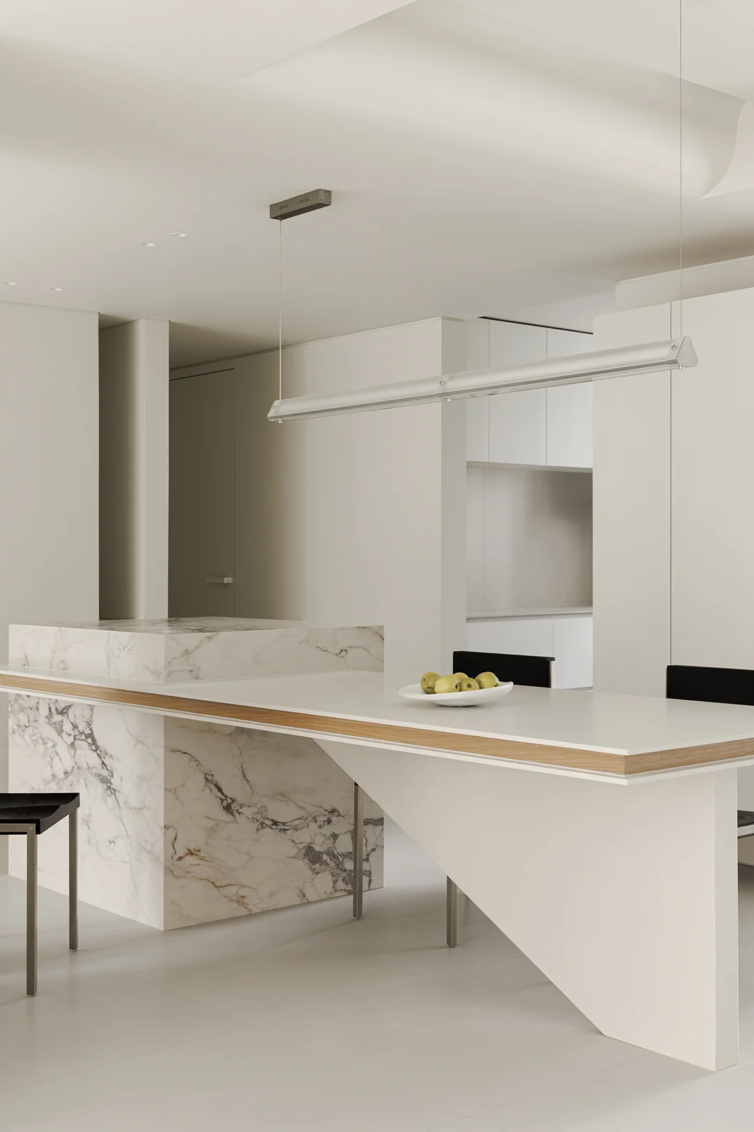 High Quality Kitchen Cabinet Modular Modern Wood Furniture Pantry White Lacquer Kitchen Cabinet - Image 5