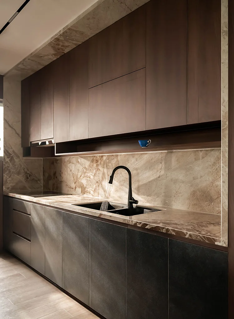 Modern White Bathroom Cabinet Wall Mounted with Bath Mirror and Ceramic Countertop MDF Carcase Material - Image 11