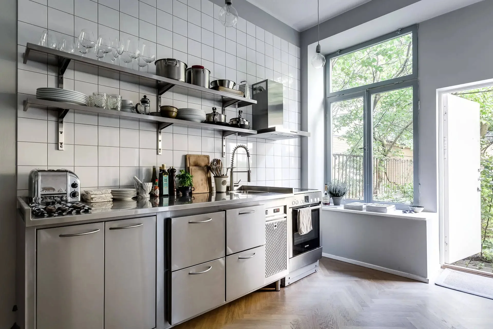 Durable Customized Solid Stainless Steel Countertop Storage Modular Kitchen Cabinet Kitchen Cabinet for Restaurant B&B Hotel - Image 9