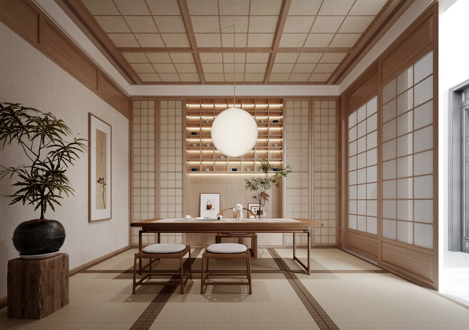 Custom Classic Office Bookcase Study Room Open Bookshelf High-ceiling Bookcase Office Desk Household Desk Villa Office Furniture - Image 3