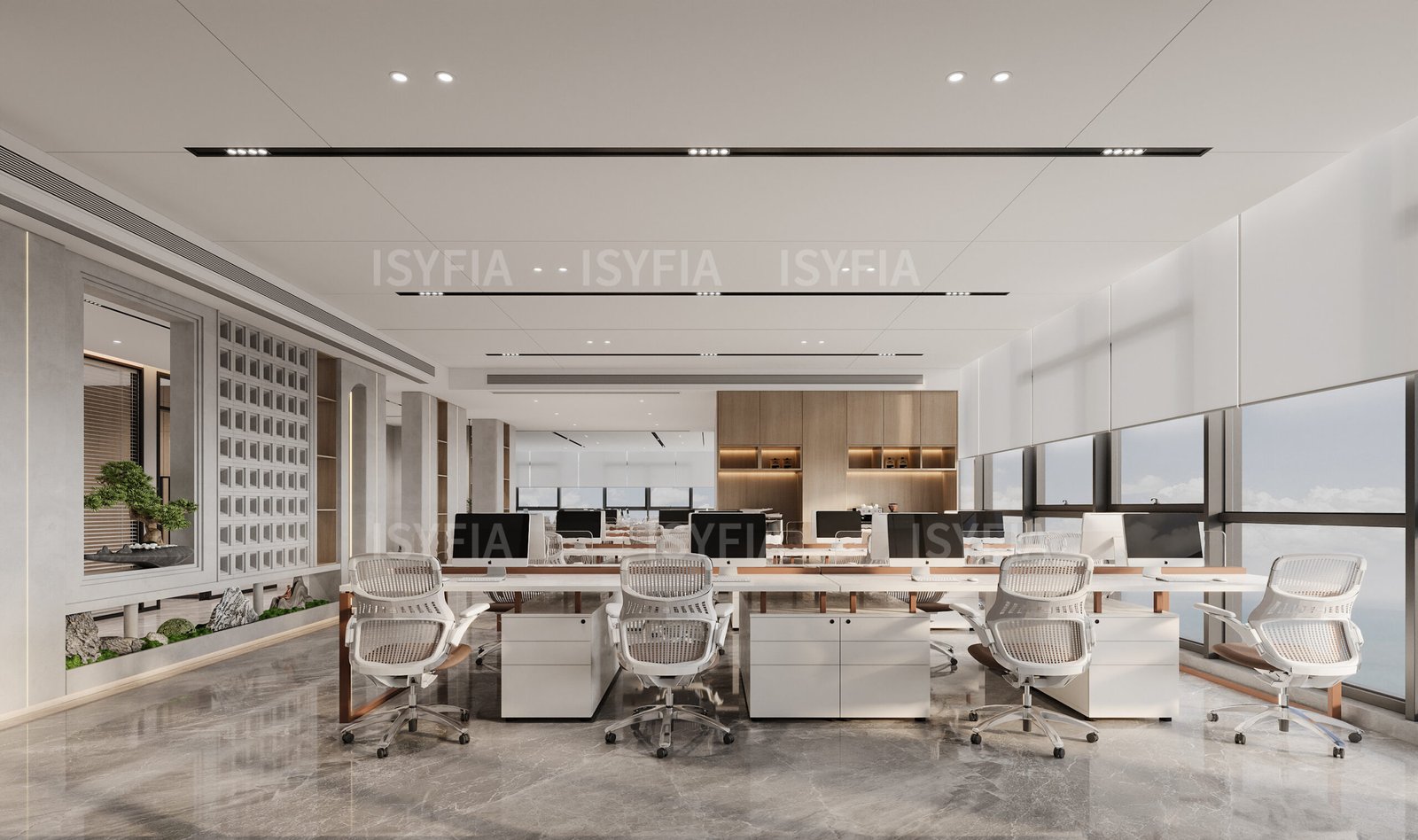 Modern Matt Finish Wooden Office Desk Cubicle Partition Workstation Storage Office Furniture Whole Project - Image 7