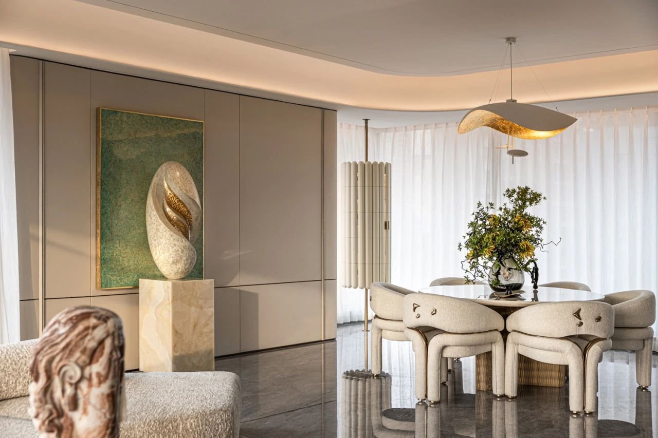 Apartment Villa Luxury Design One Stop Turnkey Solution Interior Design High-end Villa Sofa Wine Cabinet Living Room Furniture - Image 11