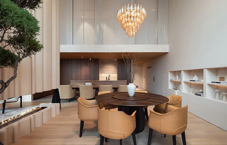 Modern High Quality Four-Seater Minimalist Style Yellow Genuine Leather Living Room Sofa Set for Villa Apartment - Image 10