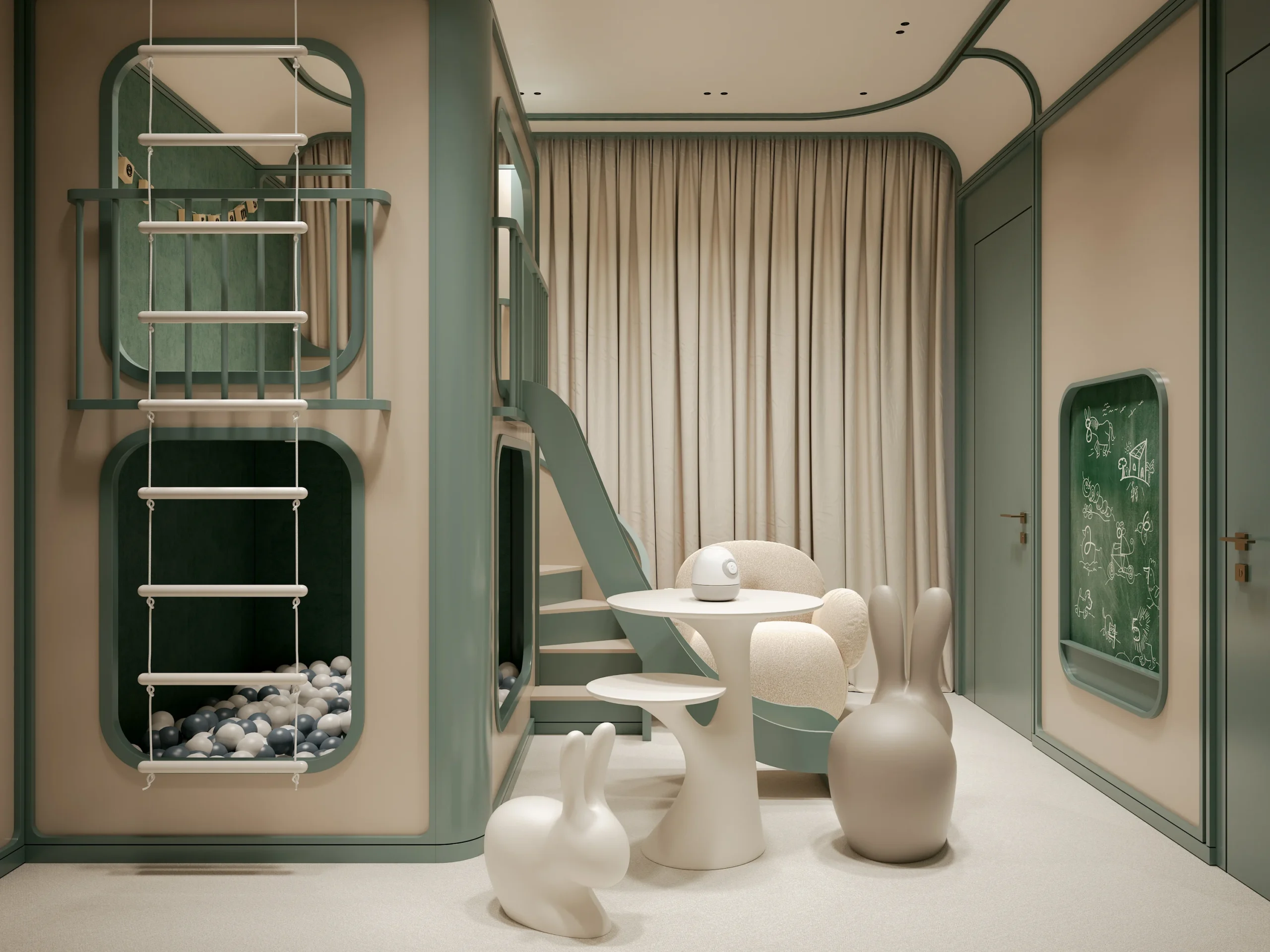 Custom-Made Wooden Modern Kids Room Customization Specially Designed Children Kid's Room Tree House Eco-Friendly Tree House - Image 11