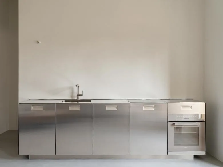 Durable Customized Solid Stainless Steel Countertop Storage Modular Kitchen Cabinet Kitchen Cabinet for Restaurant B&B Hotel - Image 11