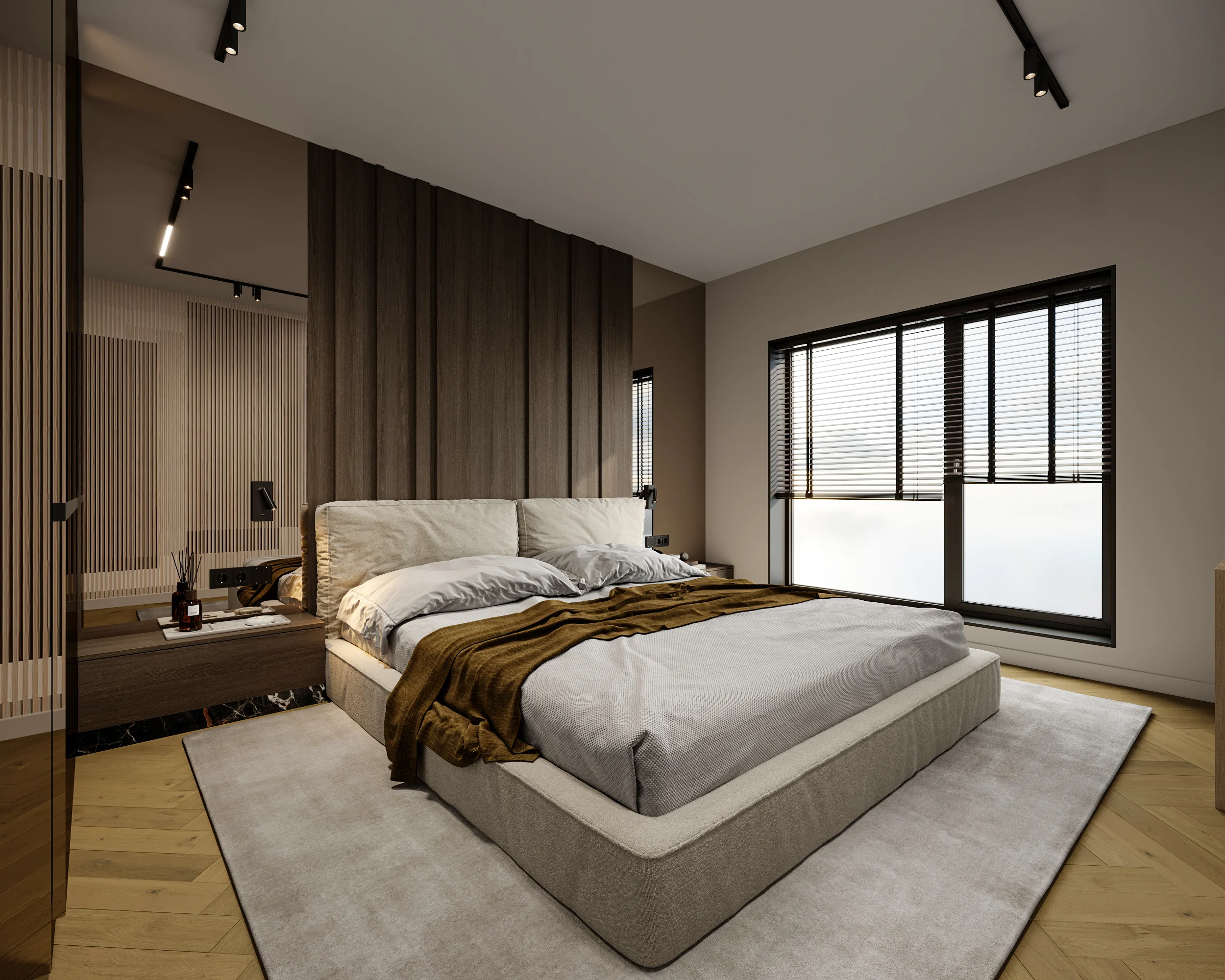 Apartment Villa Design Kitchen Cabinet Design Interior Design of High-Volume Villas Wine Cabinet Living Room - Image 14