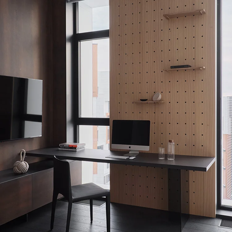 Modern Wing Back Marble Sticker Dining Table Set with 6 Chairs Home Furniture for Apartment Use - Image 4