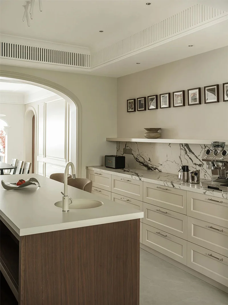 Solid Wood Home Furniture Full Design Kitchen Cupboard Set Islands Cabinet for Villa Apartment - Image 11