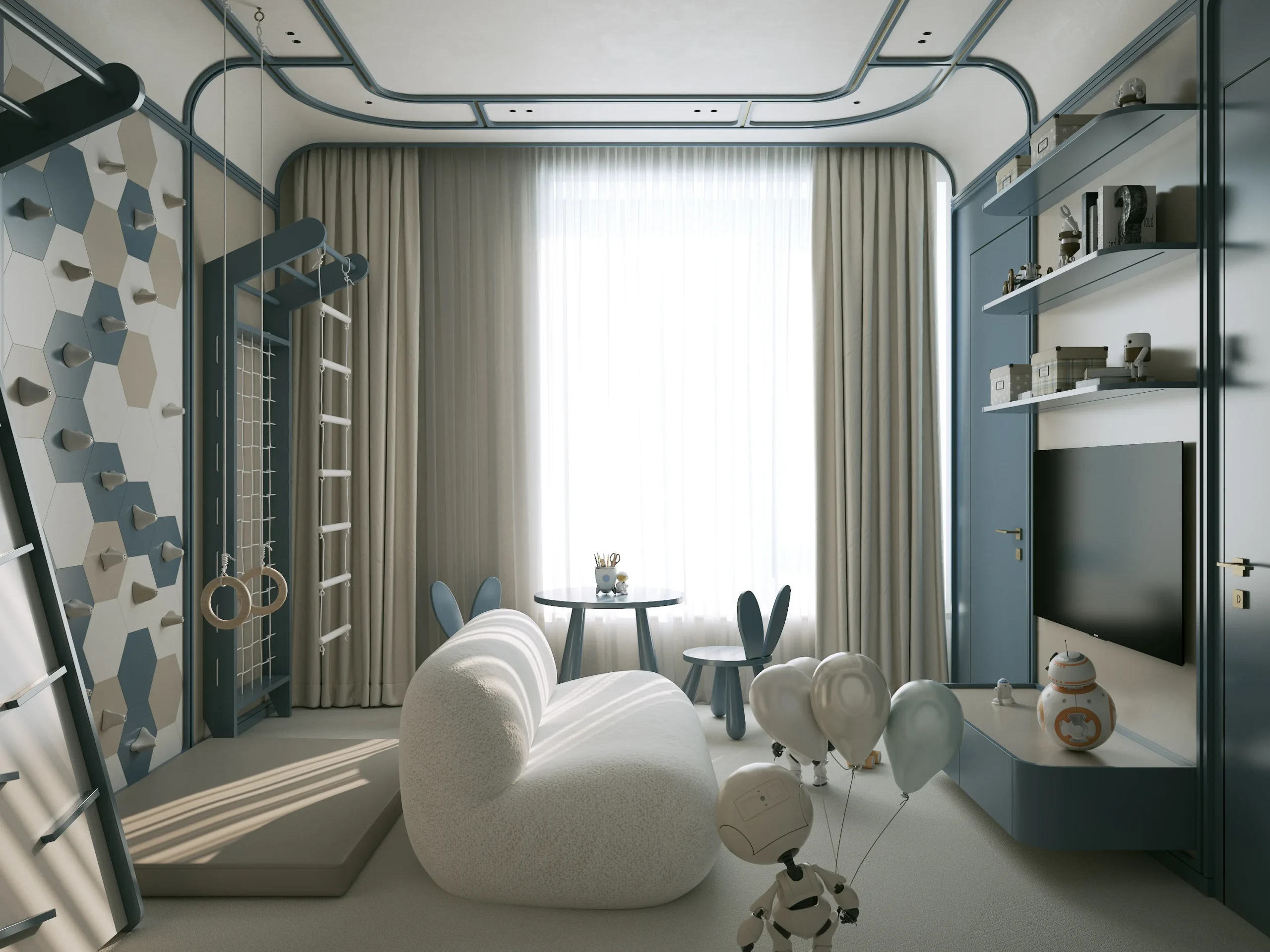 Custom-Made Wooden Modern Kids Room Customization Specially Designed Children Kid's Room Tree House Eco-Friendly Tree House - Image 8