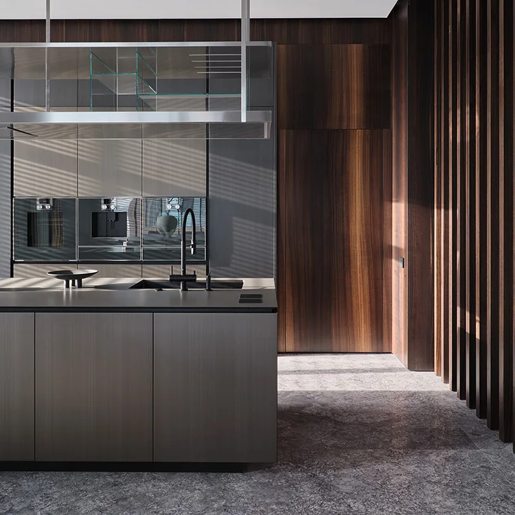 Villa Vanity Modern Design Marble Bathroom Vanity Set Durable Wood Wall Mount Mirror for Hotels Restrooms Apartments Vanity - Image 10