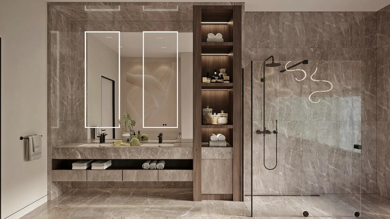 Custom-Made Modern Office Book Cases Study Room Open Bookshelf Open Bookcase Office Desk Household Desk Villa Office Furniture - Image 6