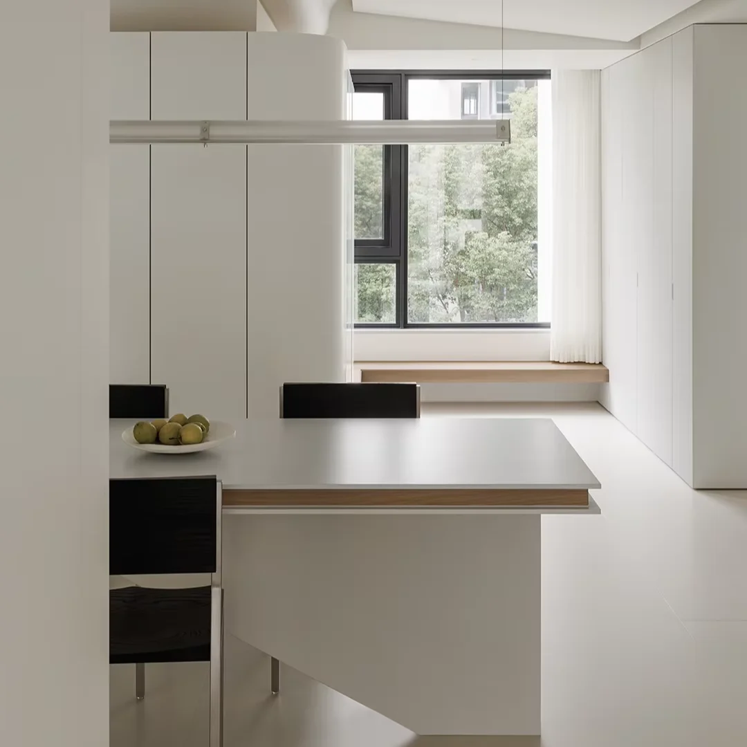 Wholesale Eco-Friendly Glossy White Modular Kitchen Island Cabinetry Complete Kitchen Set Furniture for House - Image 2