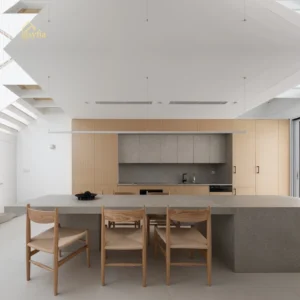 Modern Minimalist Kitchen Cabinets for Home Furniture for Apartment and Villa Construction in Living Room Dining Kitchen Areas