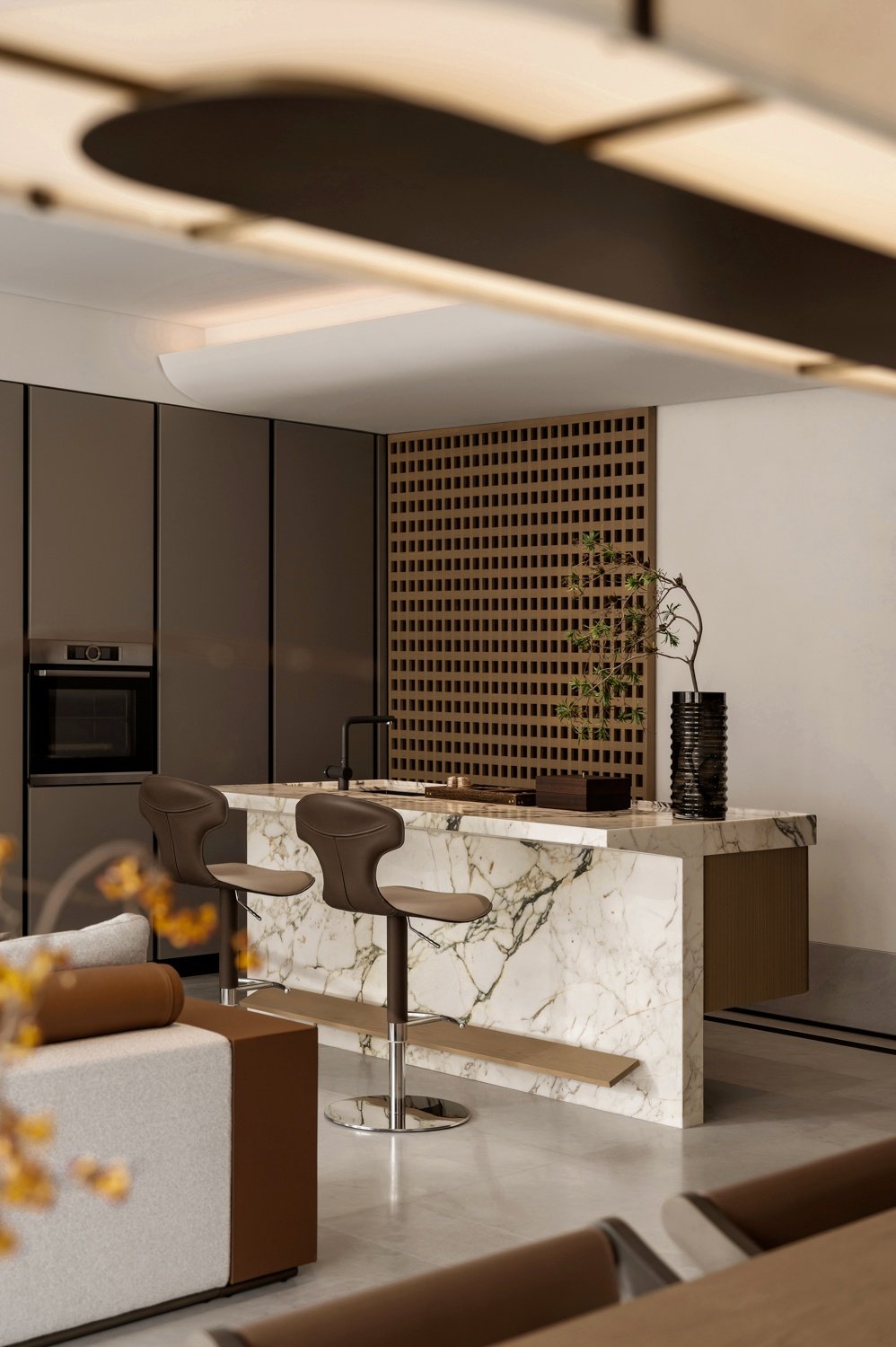 Modern Style Baking Paint Process Kitchen Cabinet and Island Kitchen Cabinets Product - Image 8