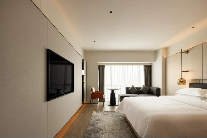 Modern Hotel Suite Furniture Hotel Design Suite King-Size Bed Suite King-Size Bed Suitcase Stand High-End Hotel Suite Furniture - Image 5