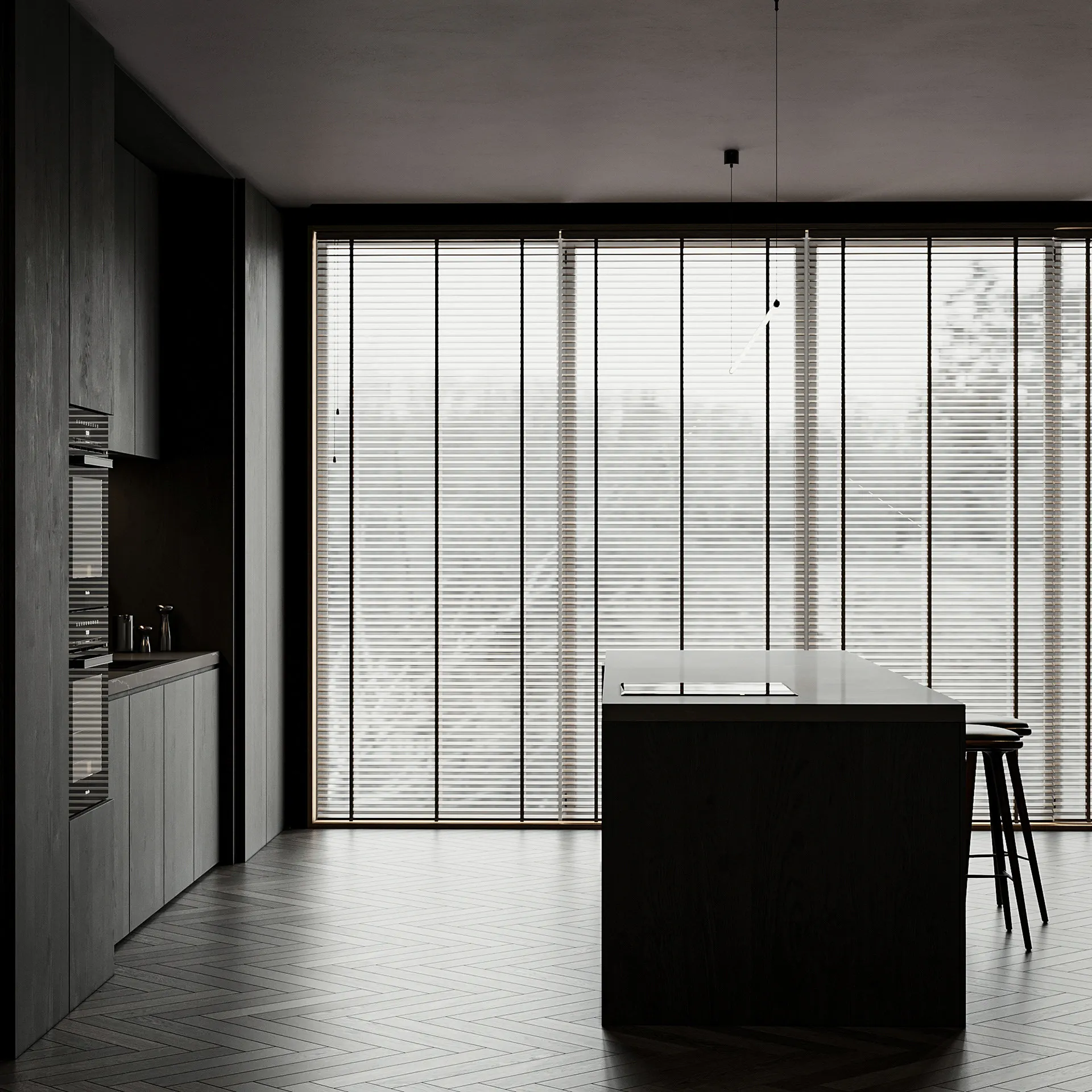 Kitchen Cabinet One Stop Turnkey Modern Design for Villa Base Cabinet Wall Cabinet Upper Cabinet Tall Cabinet Pantry Cabinet - Image 13