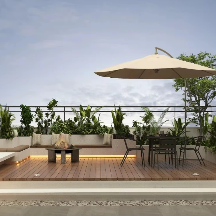 Modern Outdoor Lounge PE Rattan Sofa Aluminum Garden Furniture for Dining Courtyard Hotel Villa Park Use - Image 5