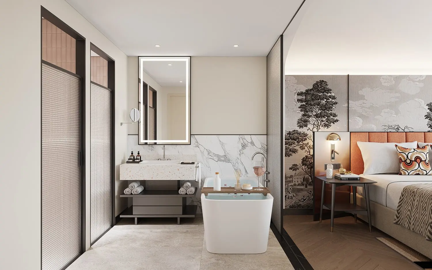 Modern Hotel Suite Furniture Hotel Design Suite King-Size Bed Suite High-End Hotel Suite Furniture Hotel Carpet Hotel Curtain - Image 11