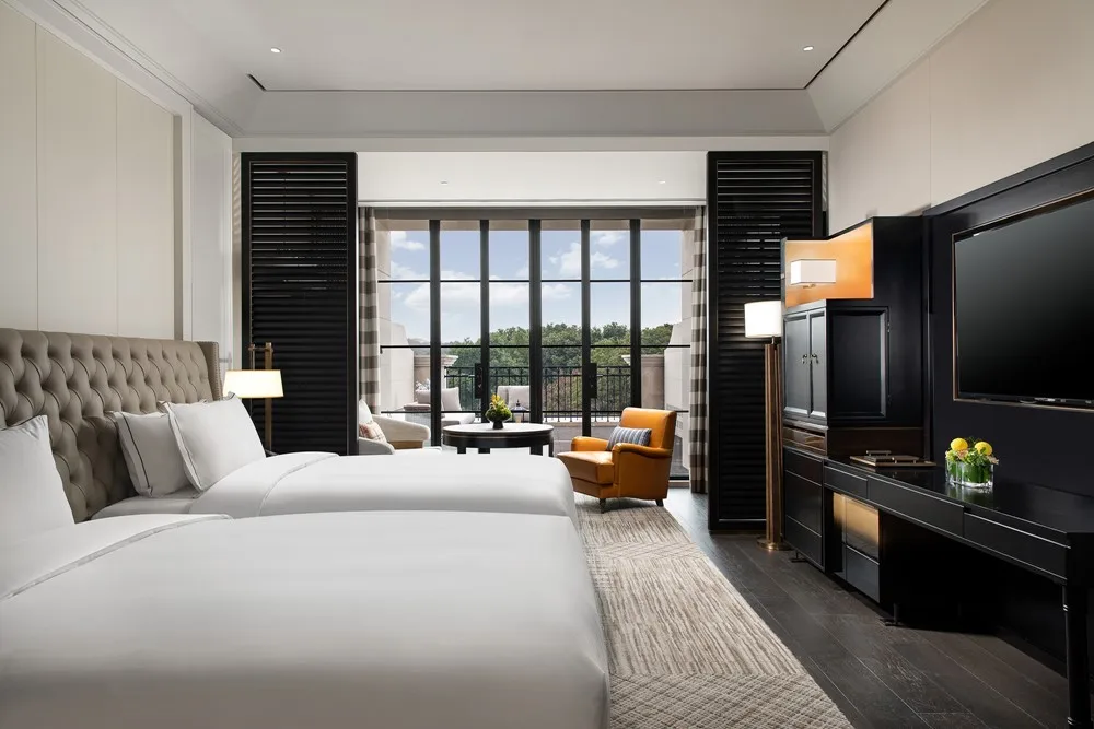 Modern Hotel Suite Furniture Hotel Design Suite King-Size Bed Suite King-Size Bed Suitcase Stand High-End Hotel Suite Furniture - Image 9