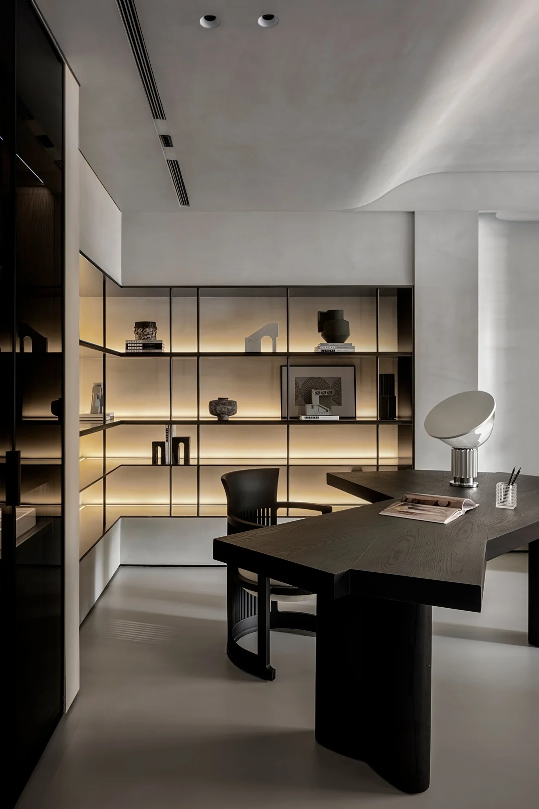 Apartment Villa Design Kitchen Cabinet Design Interior Design of High-Volume Villas Sofa Wine Cabinet Living Room - Image 6