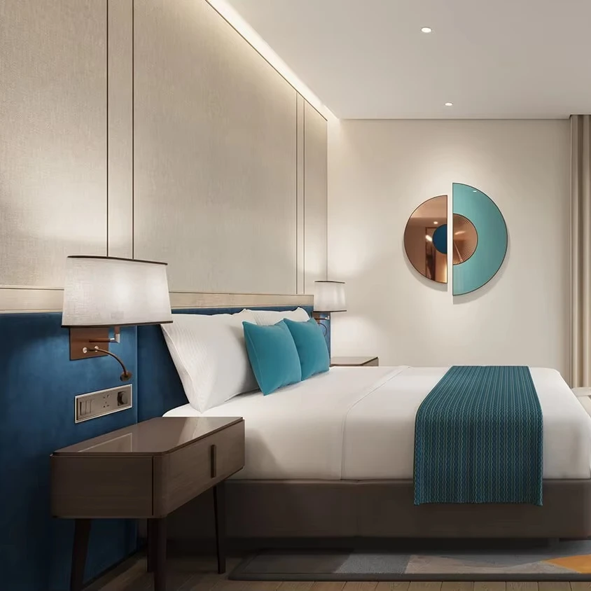 Modern Hotel Suite Furniture Hotel Design Suite King-Size Bed Suite High-End Hotel Suite Furniture Hotel Carpet Hotel Curtain