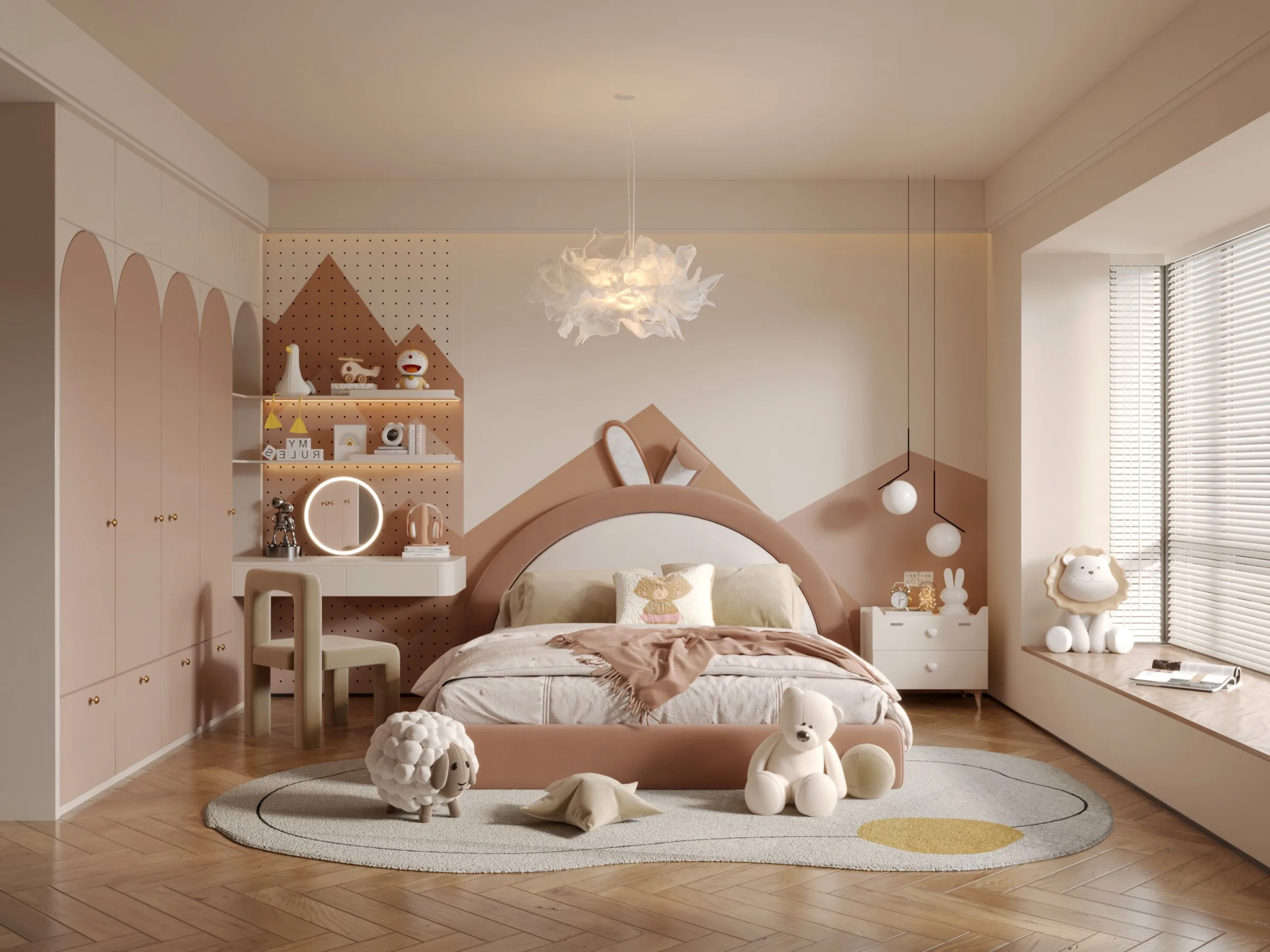 Custom-Made Wooden Modern Kids Room Customization Specially Designed Children Kid's Room Book Cases Cabinet - Image 2