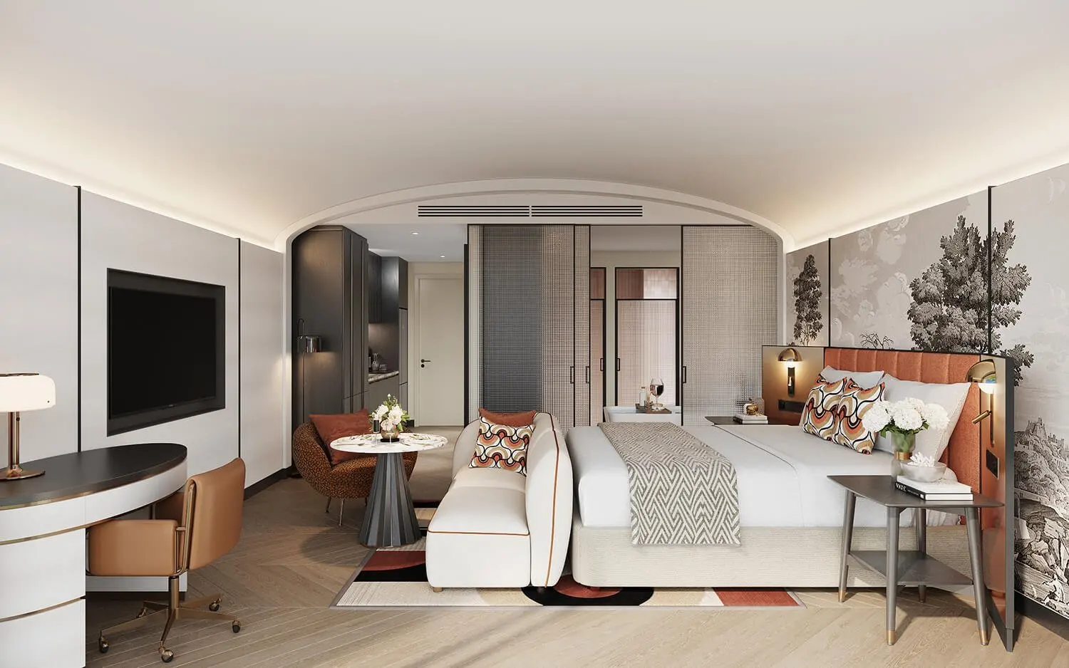 Modern Hotel Suite Furniture Hotel Design Suite King-Size Bed Suite High-End Hotel Suite Furniture Hotel Carpet Hotel Curtain - Image 12