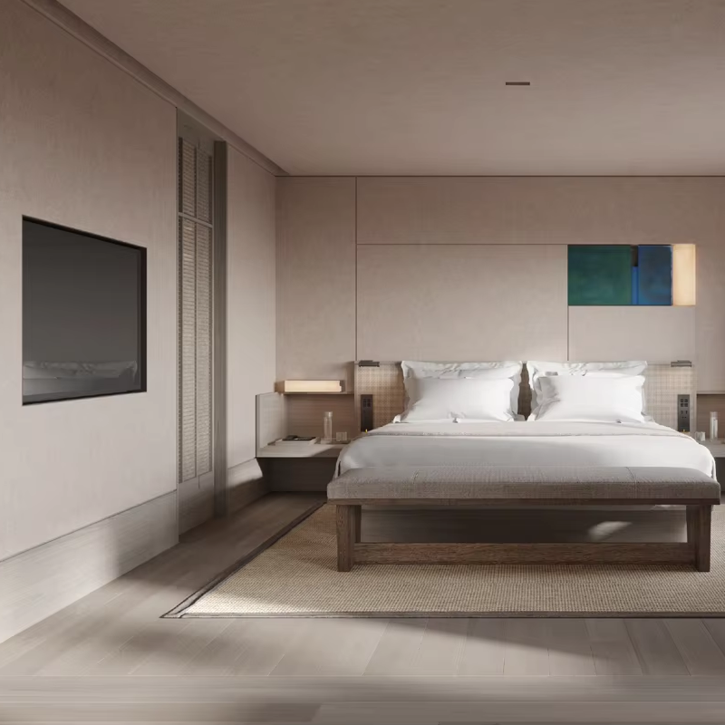 Modern Hotel Suite Furniture Hotel Design Suite King-Size Bed Suite High-End Hotel Suite Furniture Hotel Double Room Twin Room