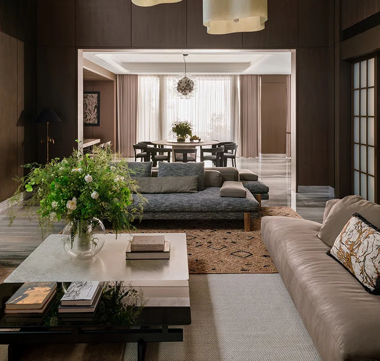 Modern One-Stop Furniture Set for Living Rooms in Hotels, Villas, and Apartments: Sectional Velvet Sofa Bed Chair Coffee Table - Image 8