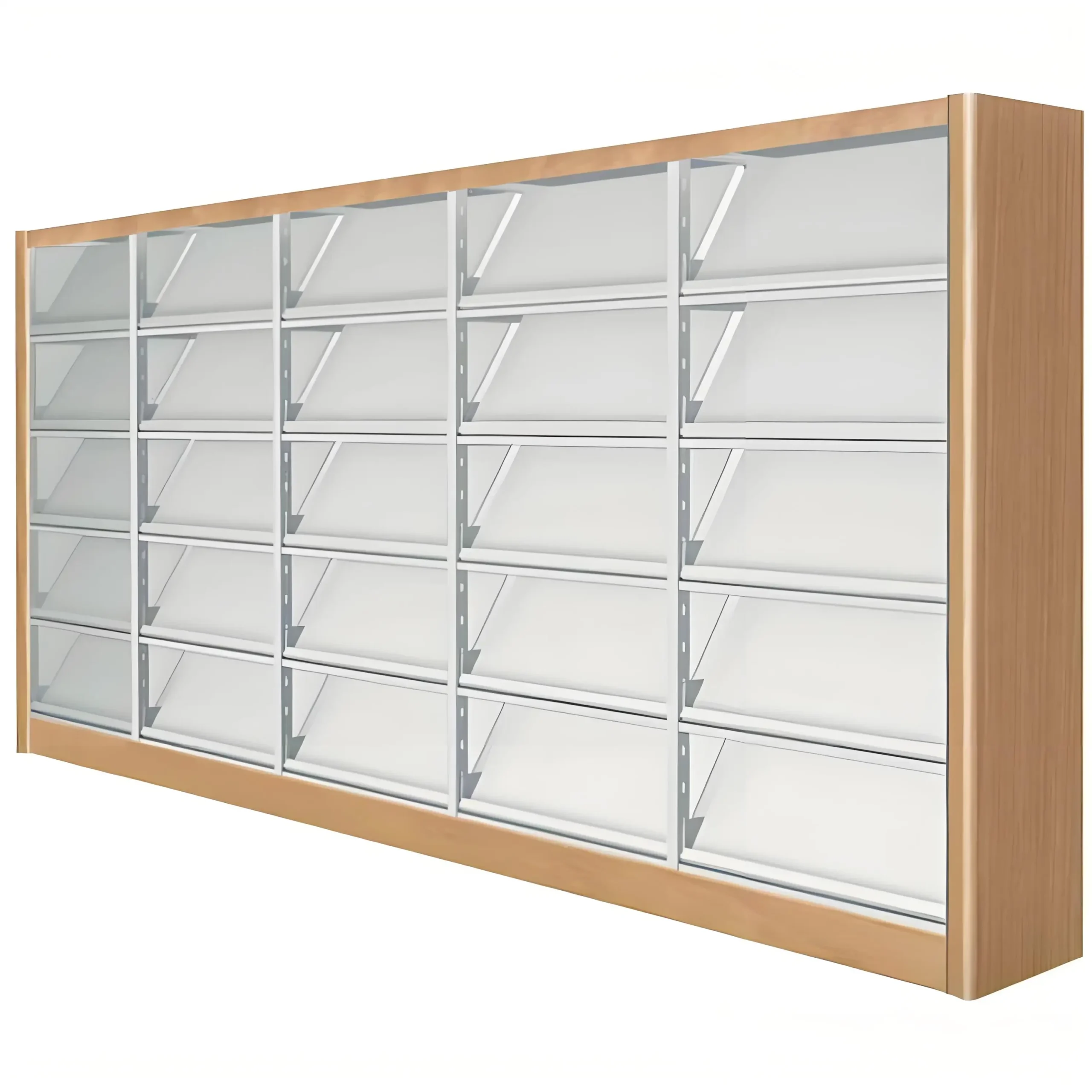 Library Bookshelf Steel Bookshelves for Archives Reading Room Bookshelves Bookstore Bookshop Book Wall StudyRoom Cultural Center - Image 3