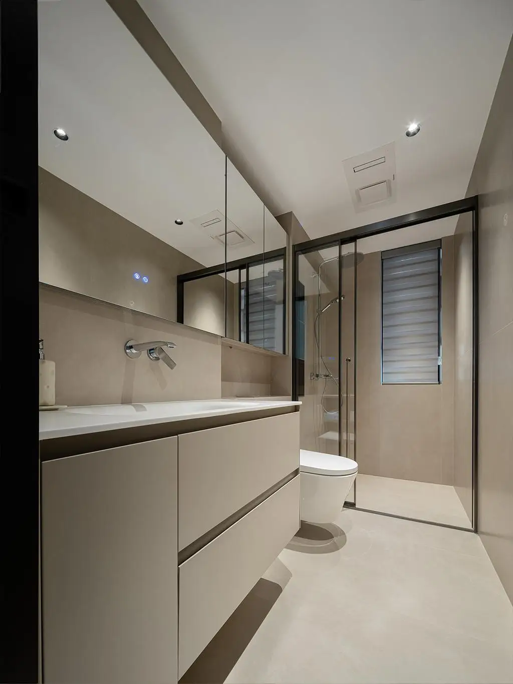 Hotel Vanity Villa Modern Minimalist Style Wall-Mounted Bathroom Vanity Cabinet Modern Minimalist Bathroom Vanity with Drawers - Image 13