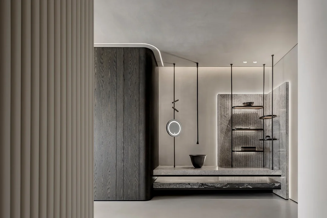 Apartment Villa Design Kitchen Cabinet Design Interior Design of High-Volume Villas Sofa Wine Cabinet Living Room - Image 10