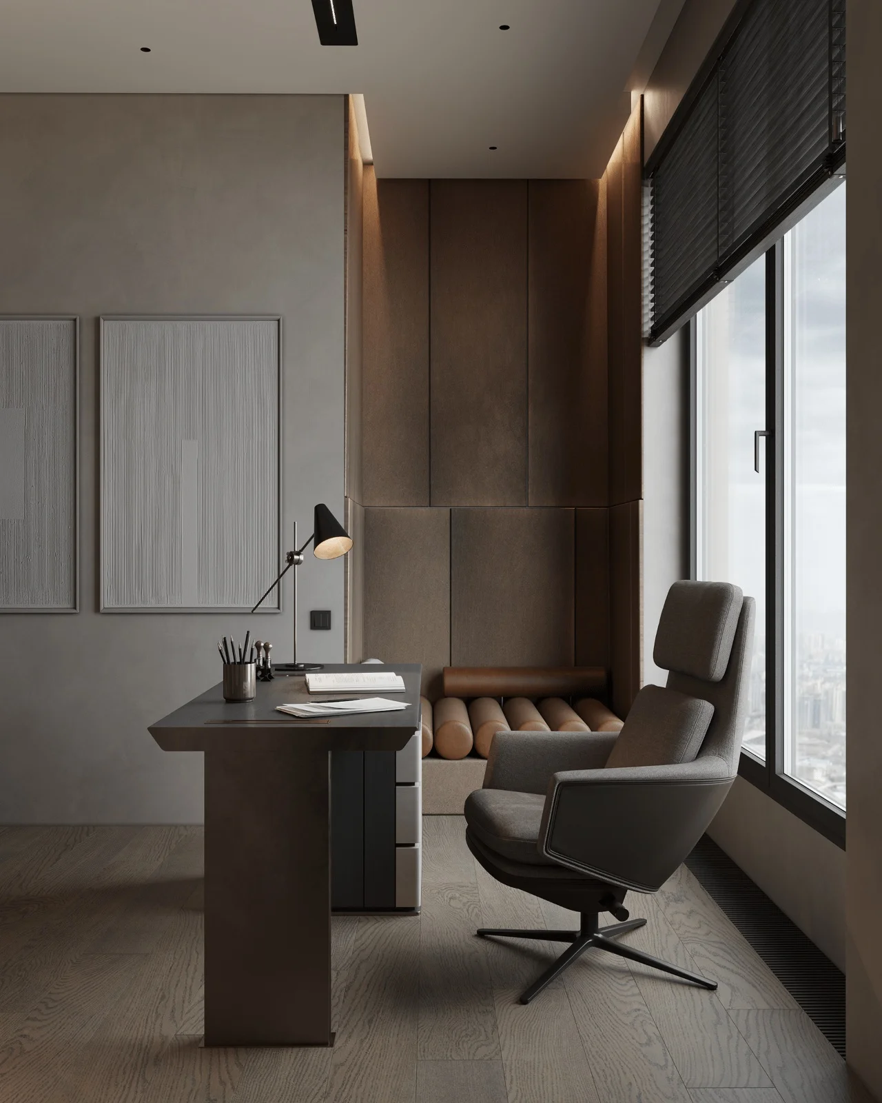 Modern Hotel Bedroom Furniture Set with Comfortable Bed Nightstands Wardrobe and Elegant Design - Image 9