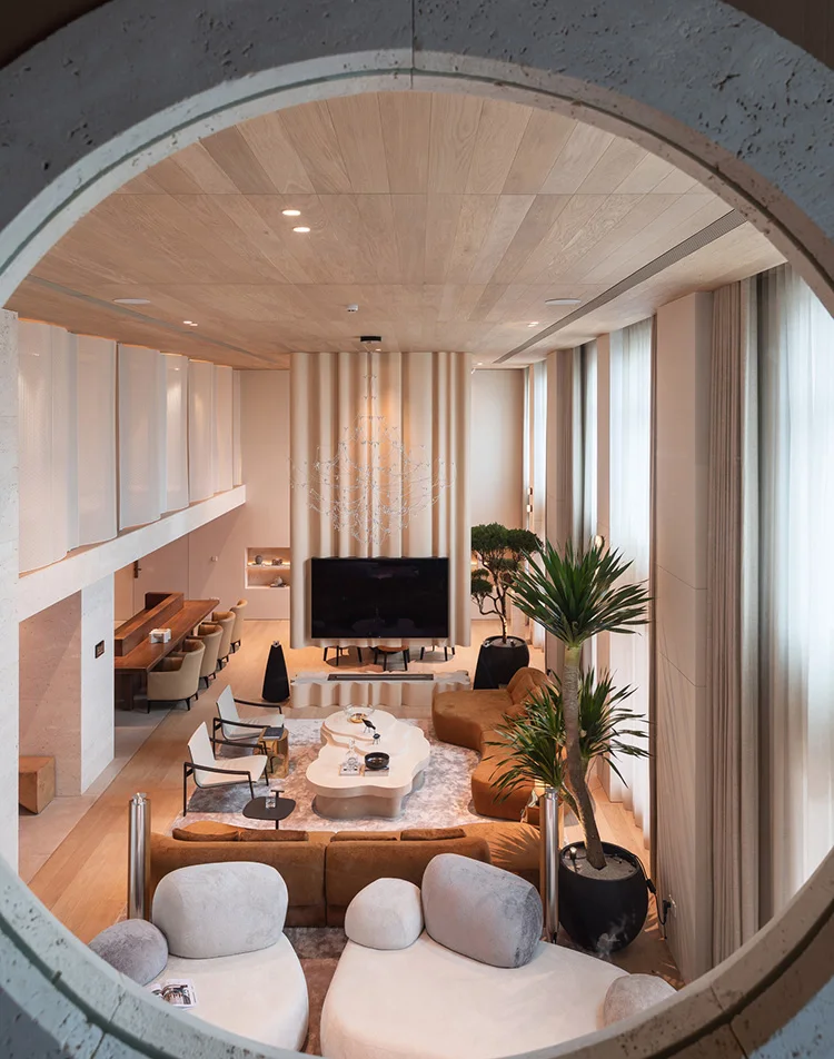 Modern High Quality Four-Seater Minimalist Style Yellow Genuine Leather Living Room Sofa Set for Villa Apartment - Image 9