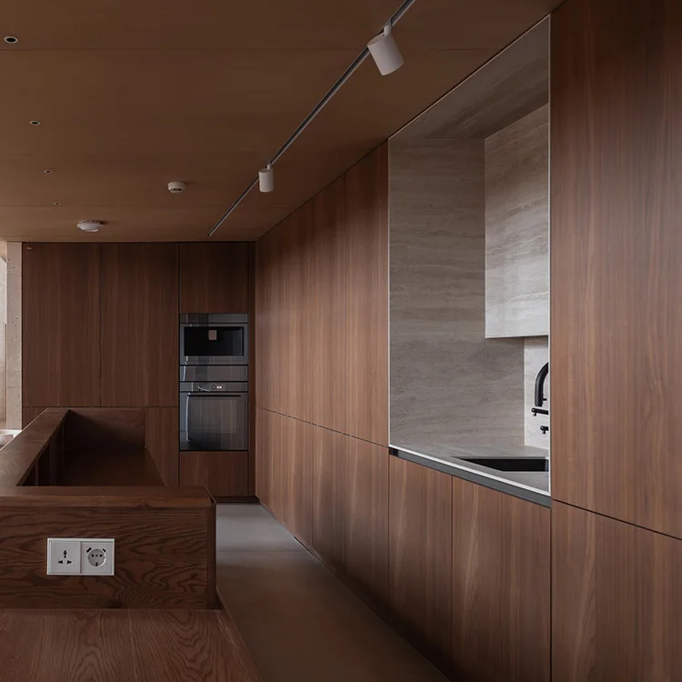 Luxury Cabinets Customized High End Household Overall Kitchen Kitchen Cabinet Storage Cabinet for Villa Apartment Townhouse - Image 4