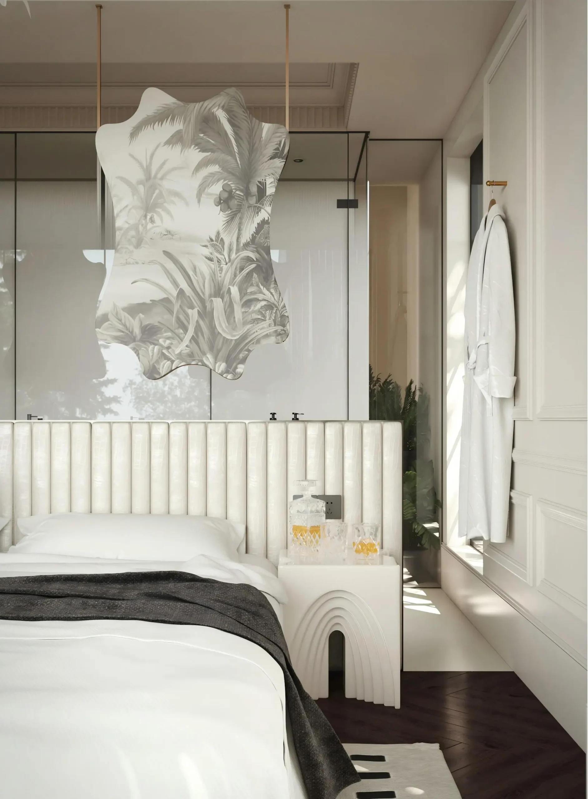 Modern Hotel Suite Furniture Hotel Design Suite King-Size Bed Suite King-Size Bed Suitcase Stand High-End Hotel Suite Furniture - Image 3