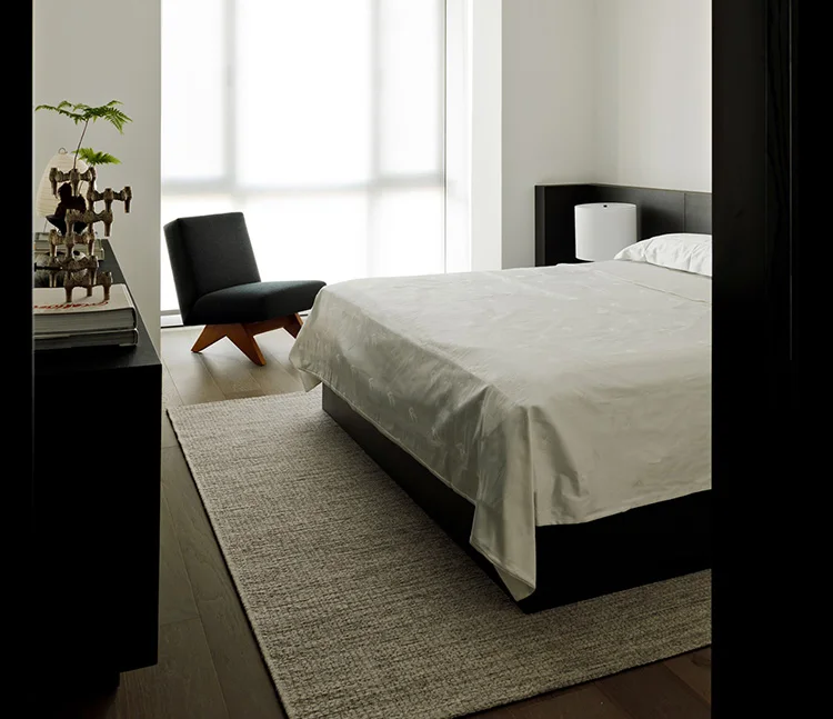 Modern Mminimalism Design Brown Acrylic Kitchen Wall Cabinet Two Tone Texture Wood Grain Complete Set Apartment Villa - Image 11