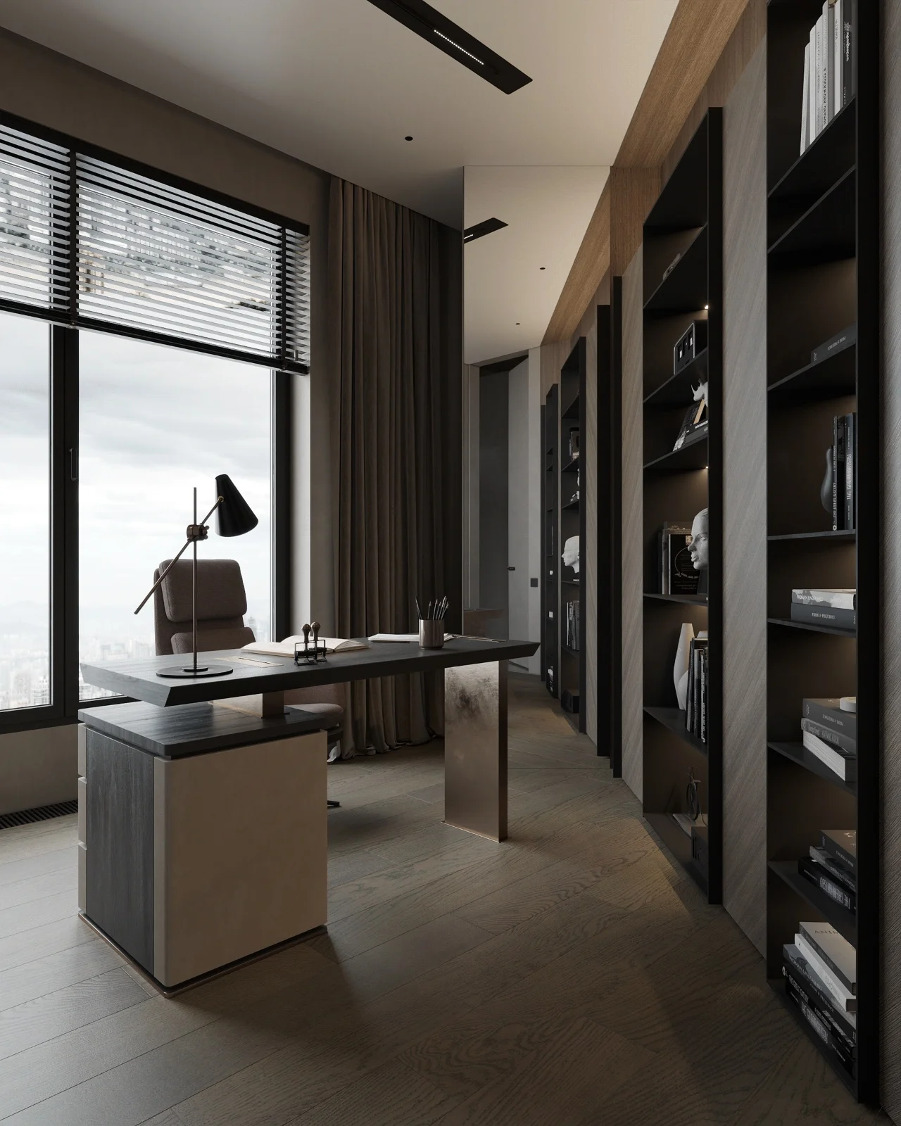 Modern Hotel Bedroom Furniture Set with Comfortable Bed Nightstands Wardrobe and Elegant Design - Image 4