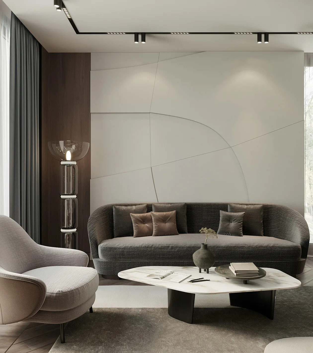 Custom-Made Modern Office Book Cases Study Room Open Bookshelf Open Bookcase Office Desk Household Desk Villa Office Furniture - Image 5