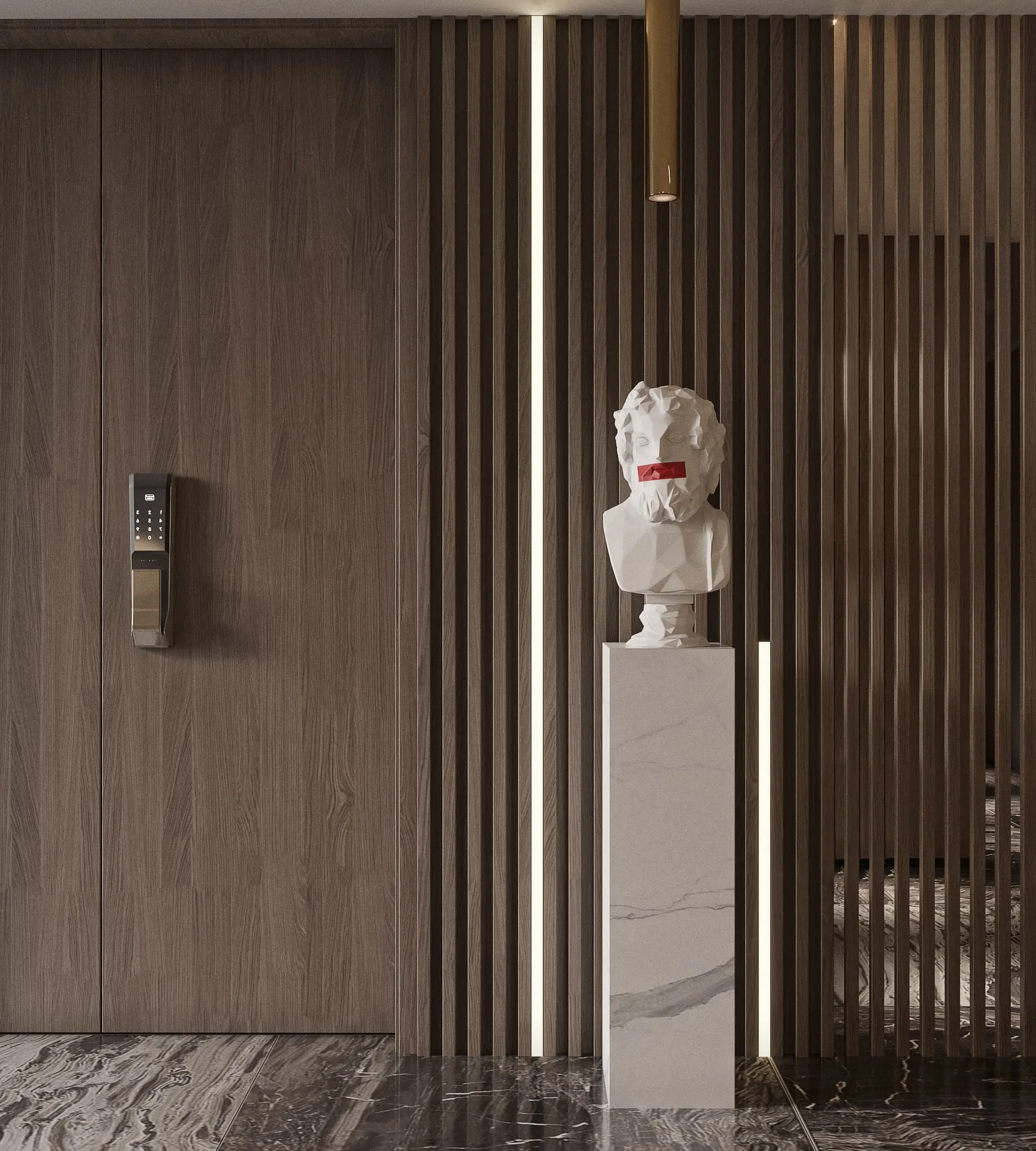 Office Furniture Book Shelf Executive Desk Premium Seat Office Building Desk Vanity Bathroom Suspended Aluminum-Frame Cabinet - Image 14