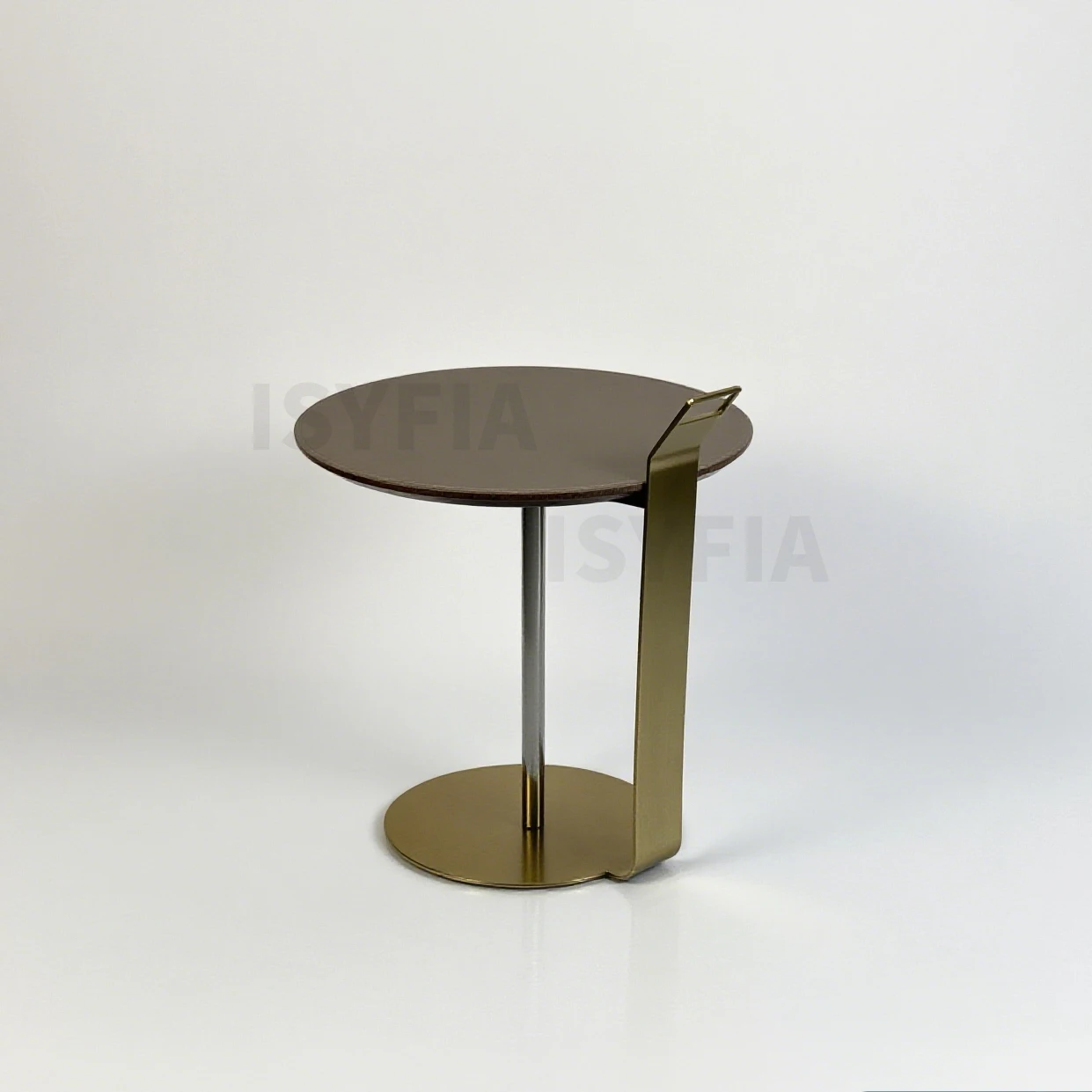 Outdoor and Indoor Metal Carbon Steel Side Coffee Table Round Panel Leather Metal Leg for Home Furniture - Image 9