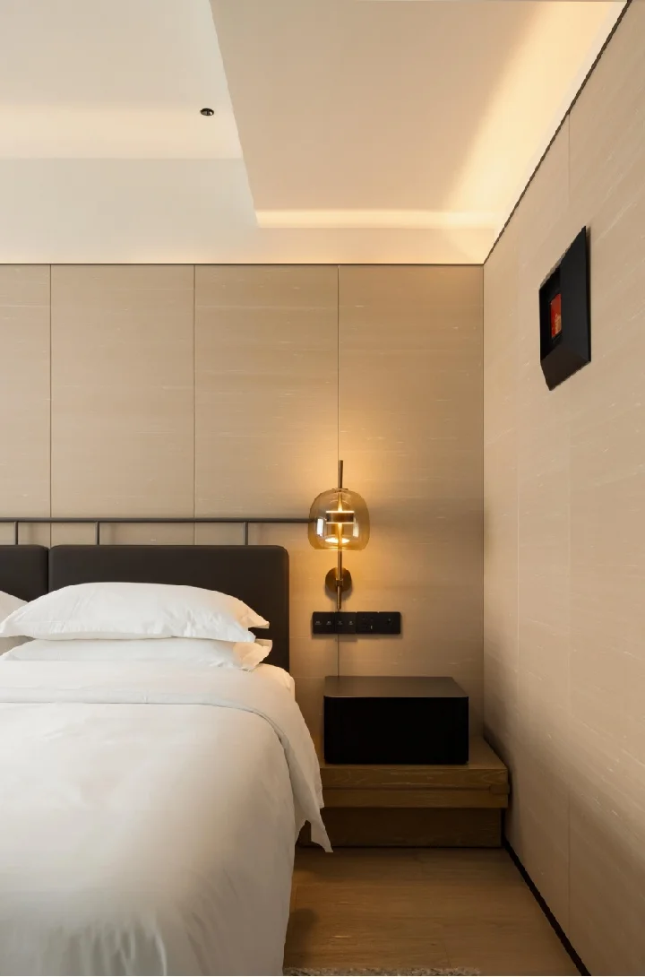 Modern Hotel Suite Furniture Hotel Design Suite King-Size Bed Suite King-Size Bed Suitcase Stand High-End Hotel Suite Furniture - Image 12