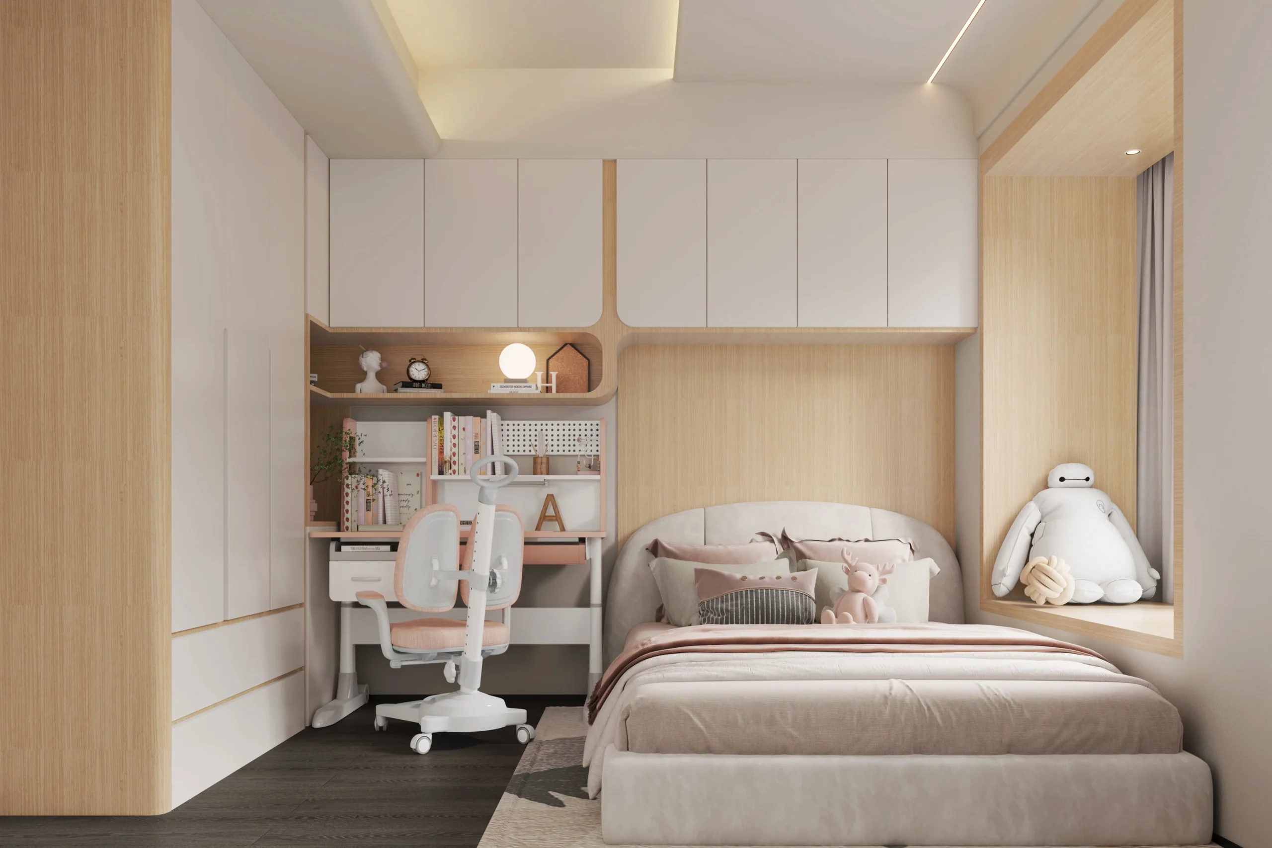 Custom-Made Wooden Modern Kids Room Customization Specially Designed Children Kid's Room Book Cases Cabinet - Image 3